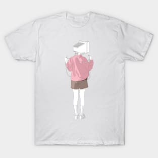 Coder girl hair T-Shirt